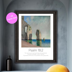 Psalm 18 2 Digitaler Kunstdruck, Inspirational Bibel Vers Poster, Christliche Wohnkultur, Wandkunst, Religiöses Geschenk, Glaubensbasiertes Kunstwerk