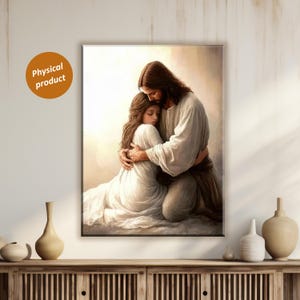Jesus forgives me, Canvas Print, Christian Wall Art for Home Decor, Religious Gift, Inspirational Poster, Biblical Decor, Forgiveness Art,