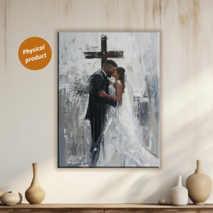 Black Couple Portrait Wall Decor Couple Painting Photo Anniversary Gift Wall Art Couple Gift Engagement illustration Valentines Gift for Her
