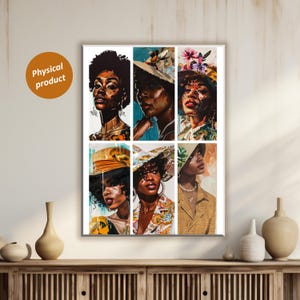 Aesthetic Portrait Presets Prints, Dark Skin Mobile Lightroom Filter, Instagram Lifestyle Photo Decor, Matte Stretched, Canvas Wall Art,