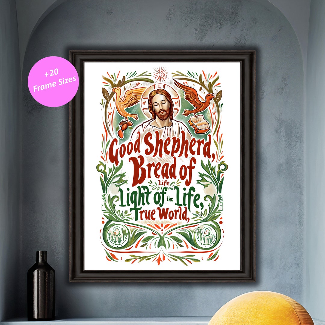 Inspiring Jesus Christ Print, Faithbased Wall