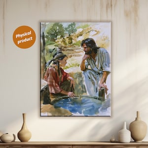 Woman at the Well Canvas Print: Samaritan Woman, Christian Wall Art