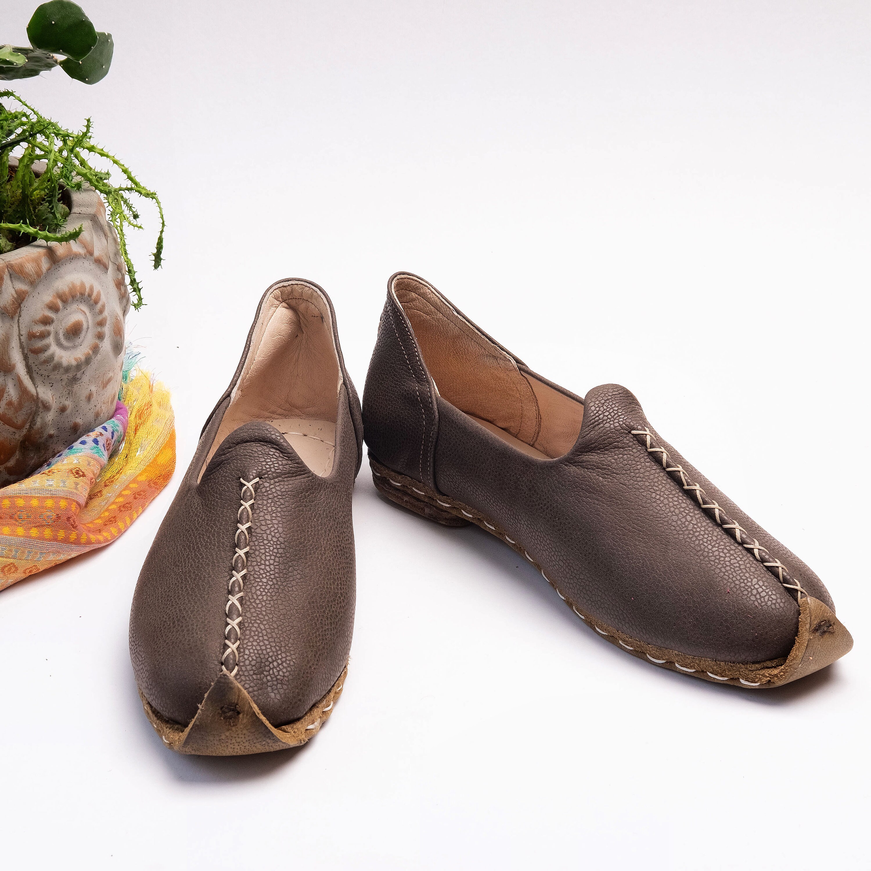 Handmade leather shoes womens best sale