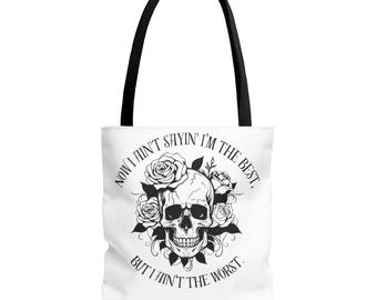 Bolso "No soy lo peor": bolso divertido y fácil de llevar para terapia, recados y carga emocional.