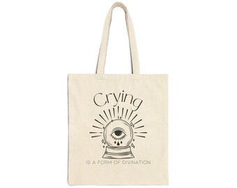 Bolsa de mano Mystic Eye: Diseño de bola de cristal de bruja para Tarot y trabajo con sombras