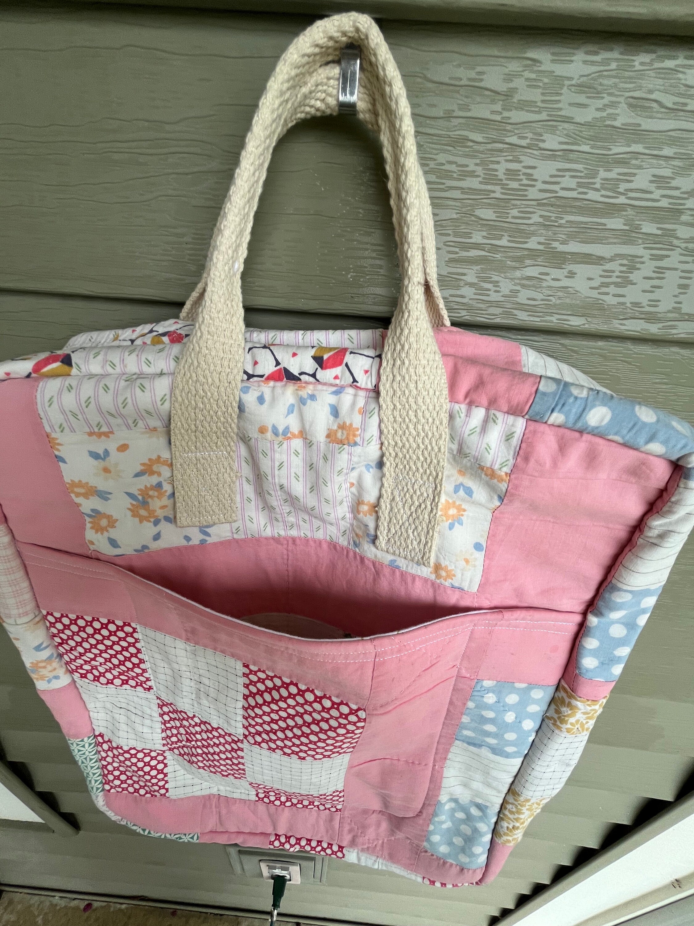 Vintage/antique Pink Patchwork Quilt Making Backpack - Etsy