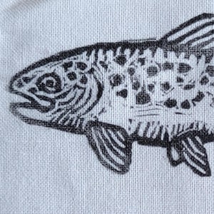 Linocut Trout Patch