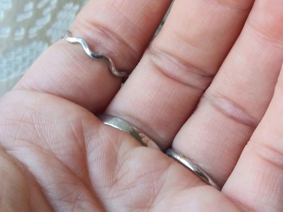 Stacking Rings Statement Cocktail Set 3 Vintage S… - image 9