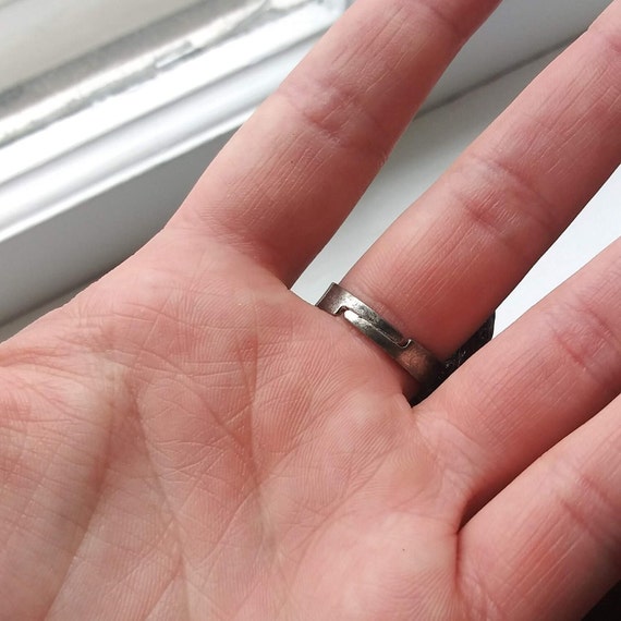 Turquoise Ring Statement Native American Navajo S… - image 8