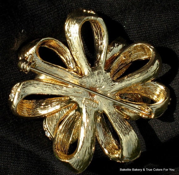 Statement Rhinestone Brooch Pin Sparkle Crystals … - image 5