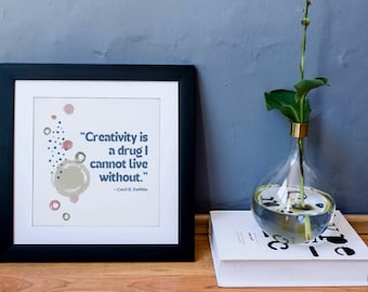 Creativity - Inspirational Quotes - Set B: Six 8"x8" Quotes [Digital Download]