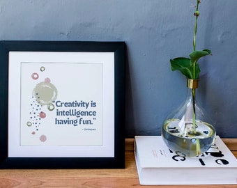 Creativity - Inspirational Quotes - Set A: Six 8"x8" Quotes [Digital Download]