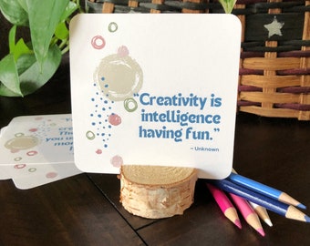 Creativity - Inspirational Quotes - Set of 12 4"x4" Quotes [Digital Download]