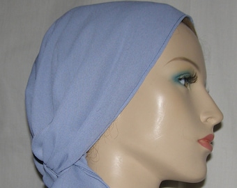 Headband | PERIWINKLE BLUE Head Band Scarf | Tichel | Head Wrap | Head Covering | Headcovering | Chemo Cap | Mitpachat | Bandana | Cap | Hat