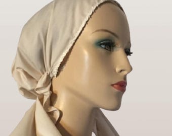 Pañuelo anudado para mujer, pañuelo para la cabeza anudado para pacientes con cáncer, pañuelo para quimioterapia, fácil de usar, gorro sin nudos.