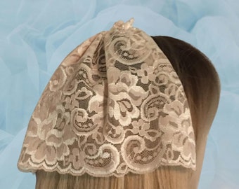 Lace Bat Mitzvah Headcover Lace Doily Head Covering Jewish Headcovering Women Religious Hair Cover for Gift Chapel Cap Modest Shul Kippah