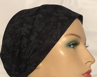 Headband | BLACK GRAY Head Band Scarf | Tichel | Head Wrap | Head Covering | Headcovering | Chemo Cap | Mitpachat | Bandanas | Kerchief