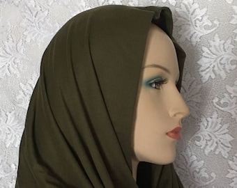 Lenço infinito | Cobertura de cabeça leve | Gorro de capuz | Tichel | Cobertura de cabeça | Cobertura de cabelo | Envoltório de cabeça modesto | Envoltório de oração