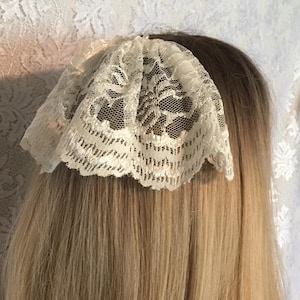 Lace Kippah Head Covering, Women's Lace Doily, Lace Kippah Hair Covers, Bat Mitzvah Headcovering, Chapel Cap Headcover