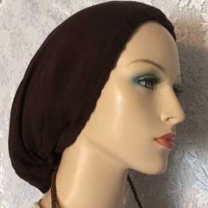 Redecilla de gasa de algodón para cubrir la cabeza para mujer • Redecilla para el cabello • Tichel • Tocado renacentista • Turbante • Ropa modestia • Caída del cabello • Diadema