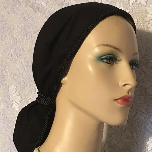 Snood Head Covering • All Cotton Hair Snoods for Women • Tichel • Renaissance Headcover • Turban • Modesty Wear • Hair Loss Cap • Headwrap