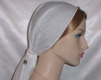 Round Cut Batiste Scarf Head Covering | Cotton Tichel | Mitpachat | Headcovering Veil | Lightweight Cotton | Scarves | Jewish Hair Cover