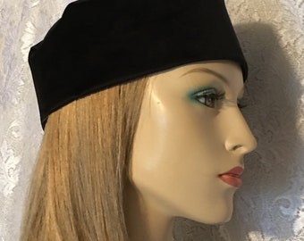 Black Suede Bucharian Kippah Headcovering | Kippah Head Covering | Jewish Kippah | Bar Mitzvah Hat | Yarmulke | Kippot | Wedding Kippa | Cap