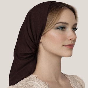 Foulard bandeau en gaze de coton • Foulard multifonctionnel • Sans nœuds • Couvre-chef à enfiler • Coiffe modeste • Couvre-chef chimio • Chute de cheveux