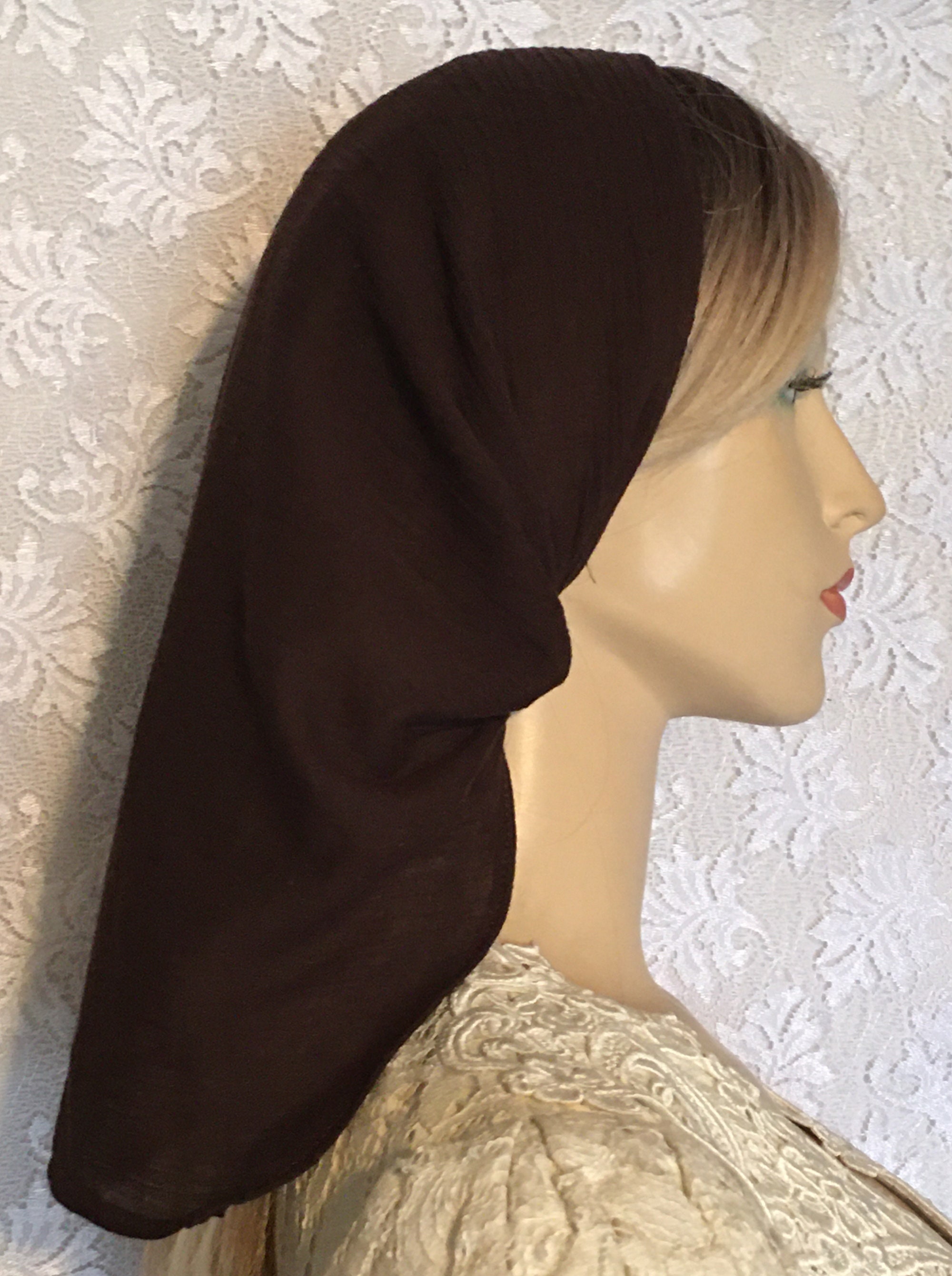 Aisha's Design Instant Turban With Bow For Women - 95% Cotton Head Wrap, Hijab Cap, One Size (Sand Brown) - View #3