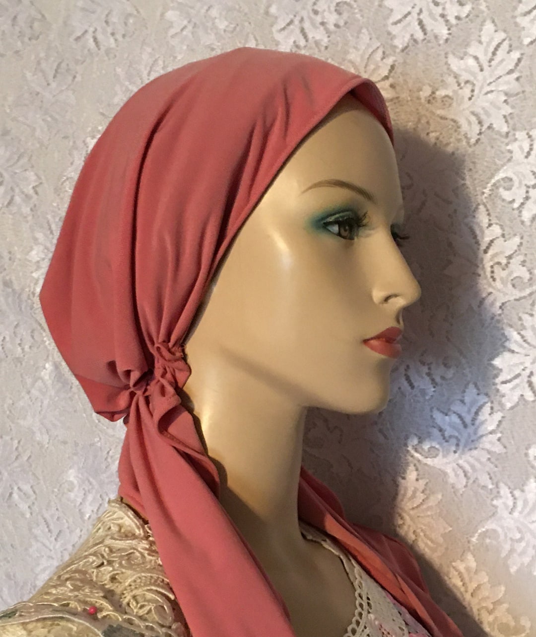 Sciarpa pre-annodata, fascia per la chemioterapia slip-on, sciarpe