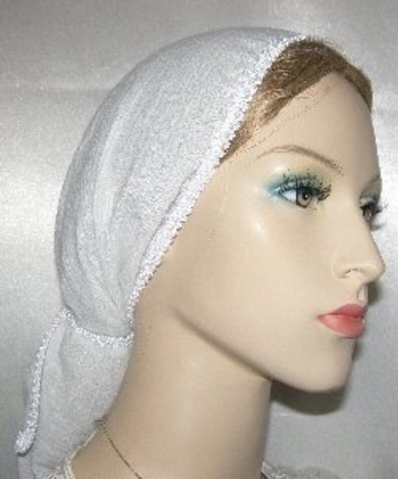 Gauze Cotton Snood Head Covering Tichel Headcovering Etsy