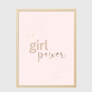 "Süßes zum Ausdrucken ""Girl Power"" Poster für das Klassenzimmer, Spielzimmer oder Kinderzimmer.