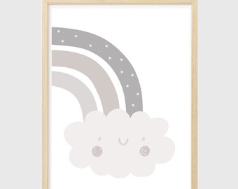 Afdrukbare decoratieve en educatieve posters in neutrale kleuren voor in de klas, de speelkamer of de kinderkamer.