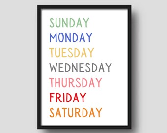 Afdrukbare decoratieve en educatieve posters voor in de klas, speelkamer of therapieomgeving.