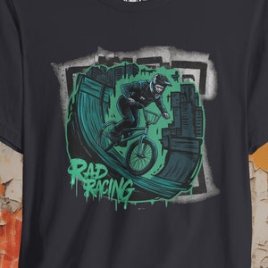 Rad Racing BMX Bike T-shirt | Bella+Canvas Unisex Shirt | Extreme Sports Tee | BMX Rider Top | Cycling Gift | Athletic Wear