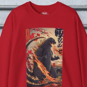 godzilla Sweatshirt | Sweatshirt | Paranormal, Halloween, Spiritual | Goth, Gothic