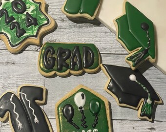 Graduation Sugar Cookies (One Dozen )