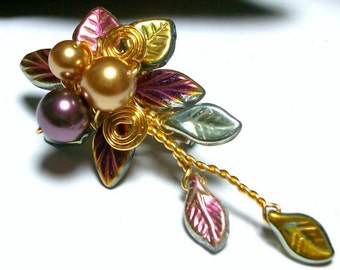 Titania Brooch Boutonniere Hair Pin - Single or Set - Mix and Match