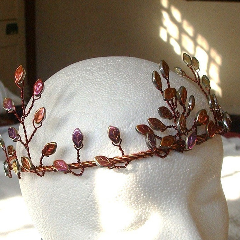 Elven Forest Autumn Circlet Crown image 3