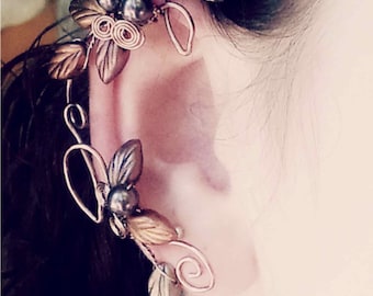 Art Nouveau Ear Cuff Wrap Autumn Cornucopia Ear Dreams Ear Climber Ear Jacket No Piercing Nickel Free Earrings