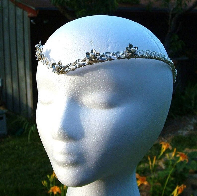 Elven Mithril Ivy Leaf Circlet Costume Crown Tiara Cosplay Headdress