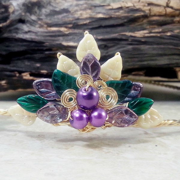 Fairy Crown Tiara in Mardi Gras Colors