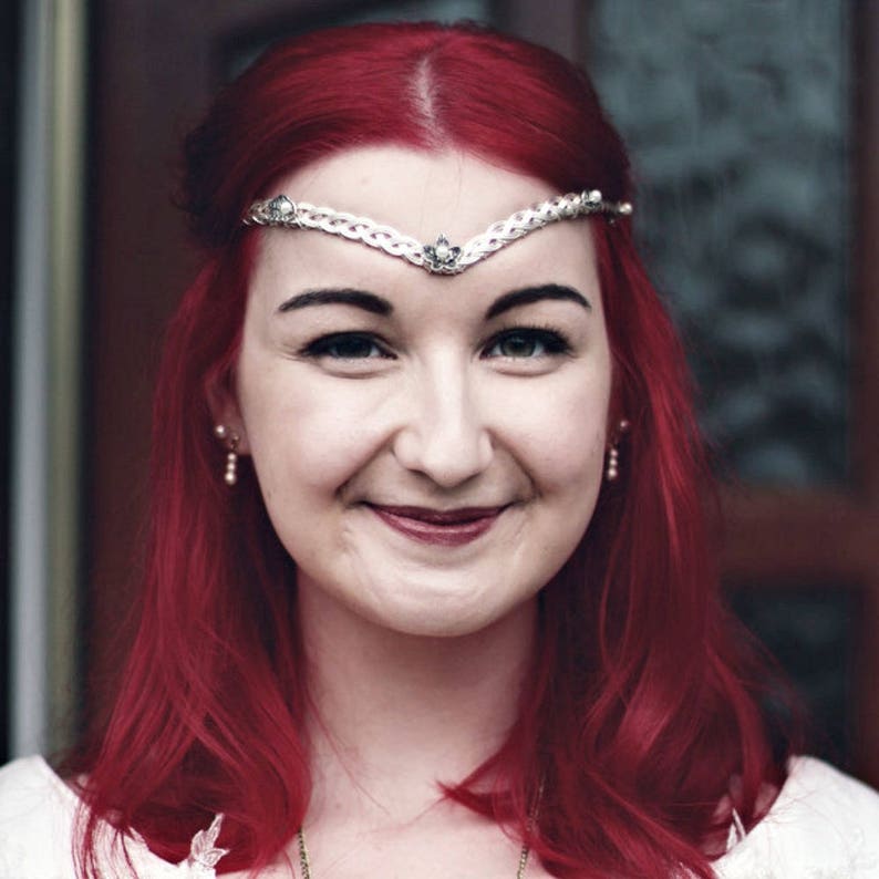 Elven Mithril Ivy Leaf Circlet Costume Crown Tiara Cosplay Headdress