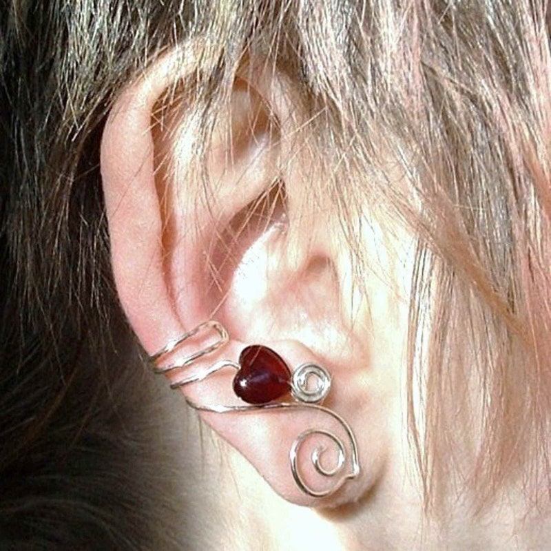Illuminated Heart Ear Cuff