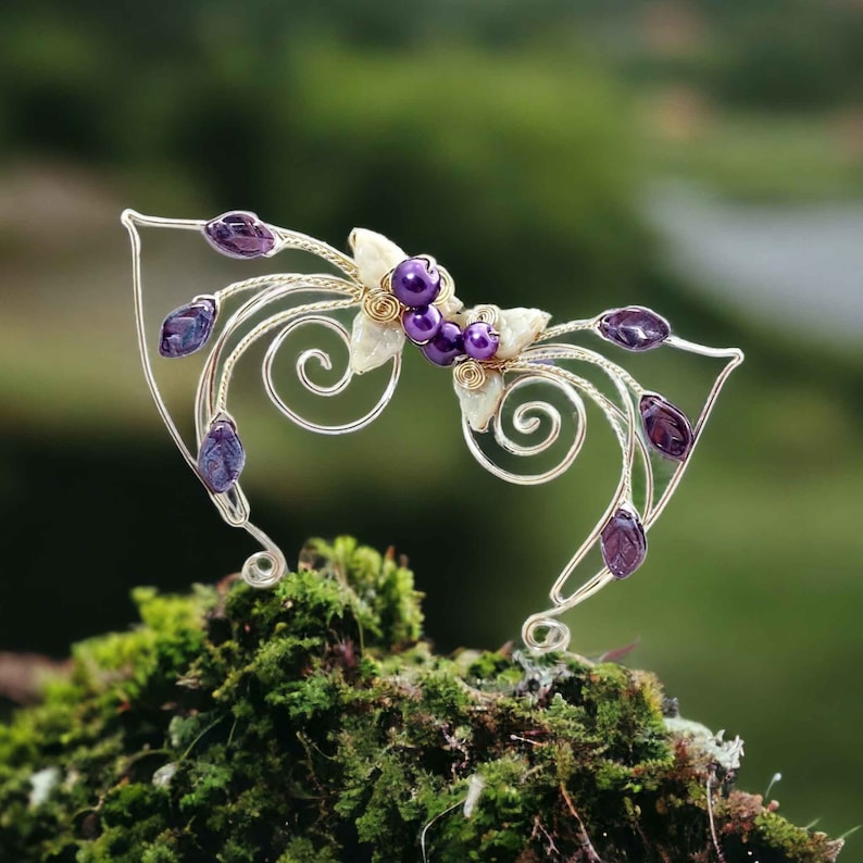 Sugarplum Fairy Elf Ear Cuff Wraps Fairycore Jewelry No Piercing image 1