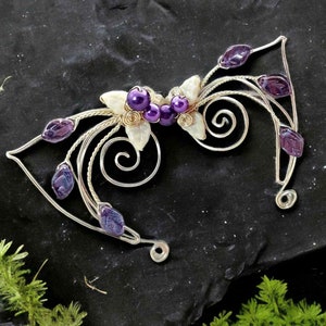 Sugarplum Fairy Elf Ear Cuff Wraps Fairycore Jewelry No Piercing image 5