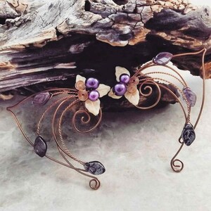 Sugarplum Fairy Elf Ear Cuff Wraps Fairycore Jewelry No Piercing Antique Copper