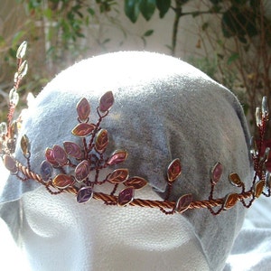 Elven Forest Autumn Circlet Crown image 4