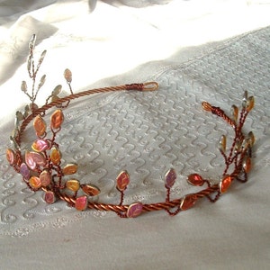 Elven Forest Autumn Circlet Crown image 5