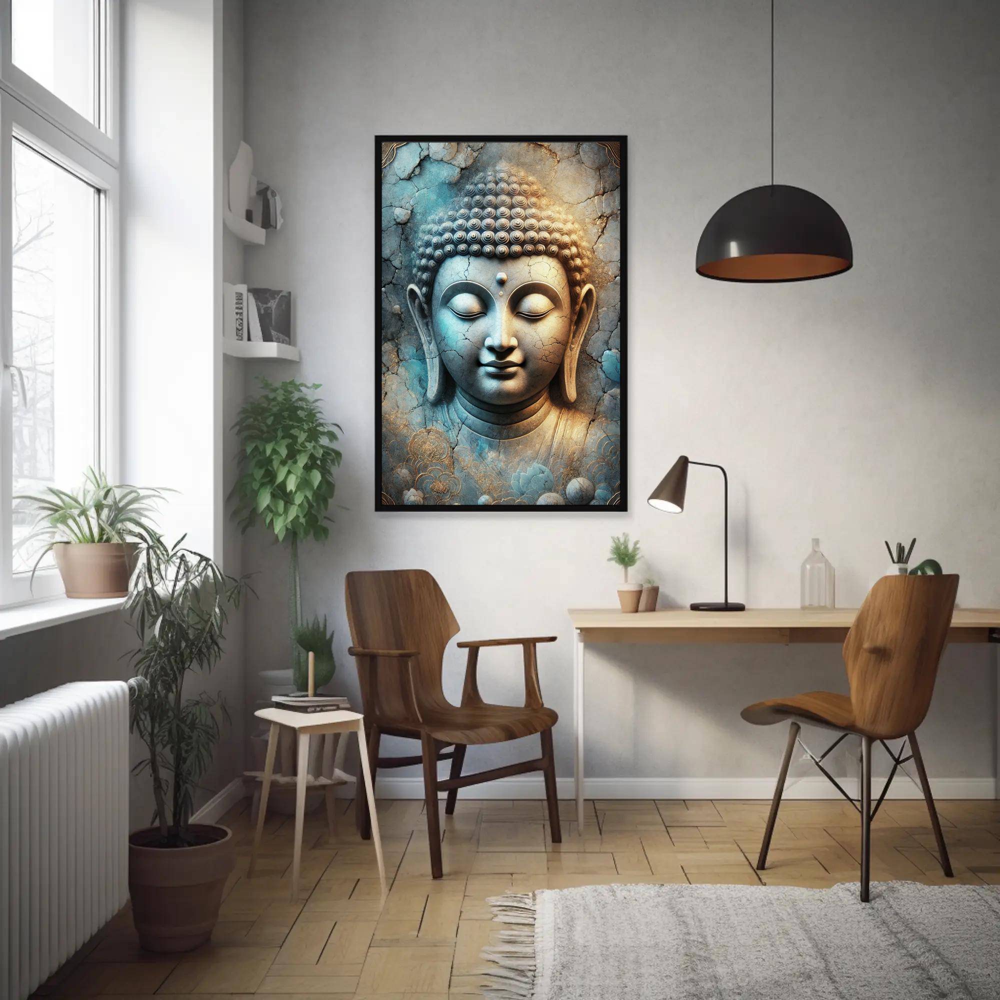 Buddha Face Digital Art Print | Serene Meditation Wall Decor | Instant ...